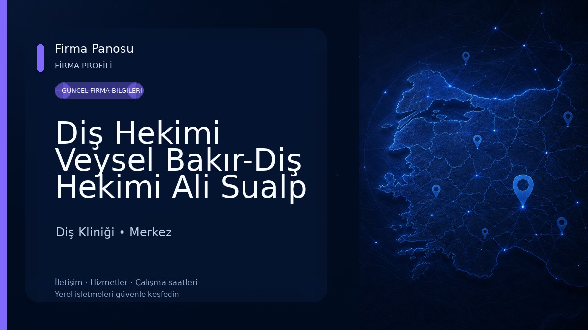 Diş Hekimi Veysel Bakır-Diş Hekimi Ali Sualp Aura Dent Diş Kliniği
