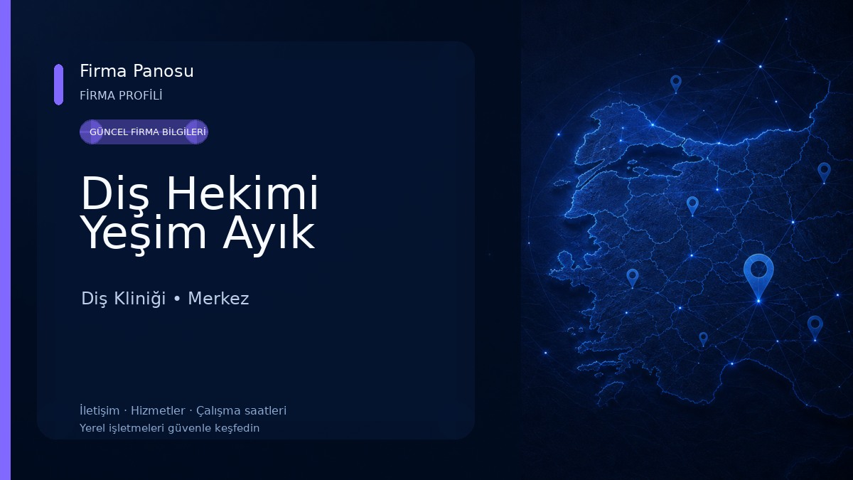 Diş Hekimi Yeşim Ayık 