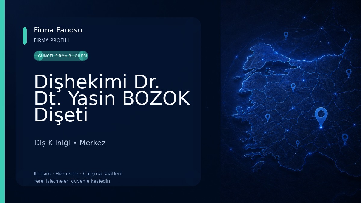 Dişhekimi Dr. Dt. Yasin BOZOK Dişeti Hastalıkları Uzmanı , Afyon Özel Ağız ve Diş Sağlığı Doktoru, Periodontoloji , İmplant Diş Kliniği