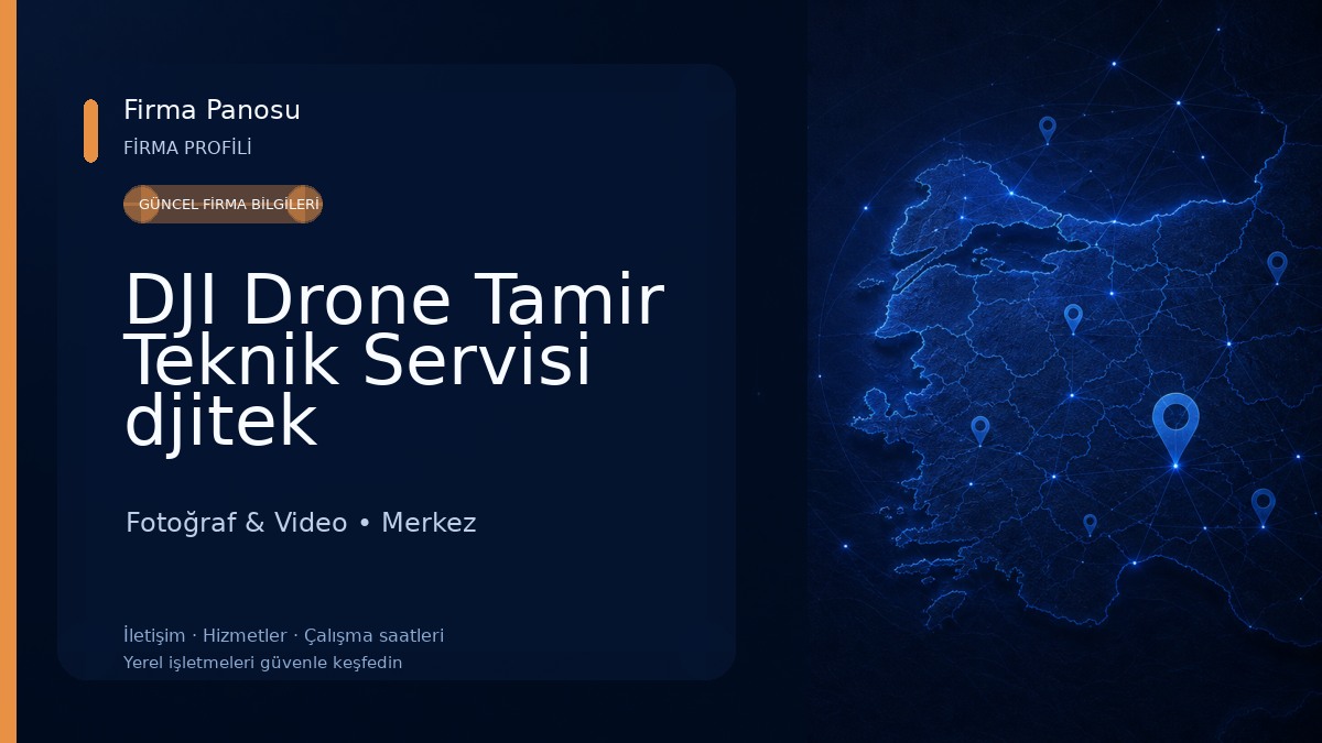 DJI Drone Tamir Teknik Servisi djitek 