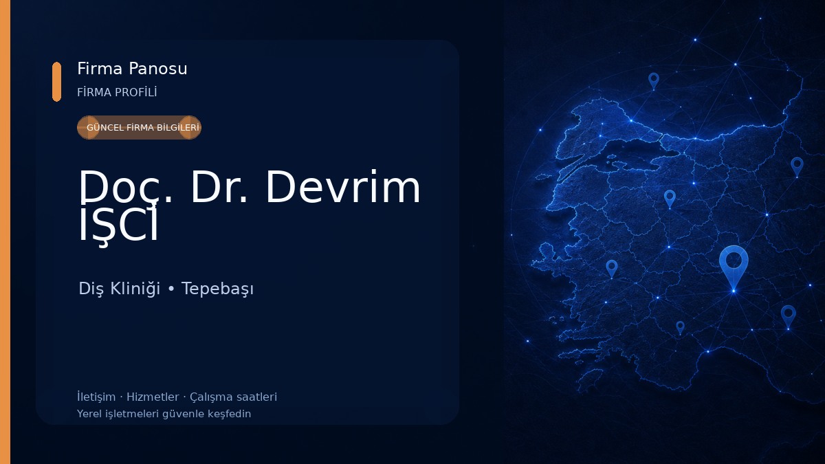Doç. Dr. Devrim İŞCİ Diş Kliniği