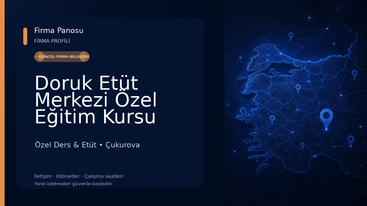 Doruk Etüt Merkezi Özel Eğitim Kursu Özel Ders & Etüt