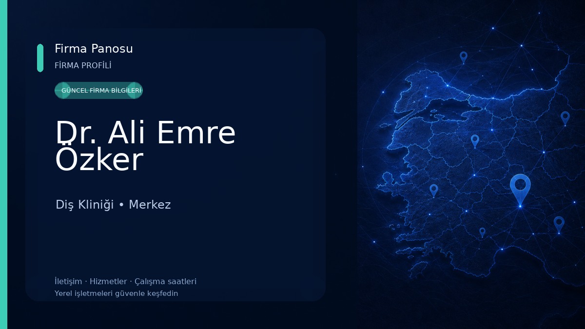 Dr. Ali Emre Özker Diş Kliniği