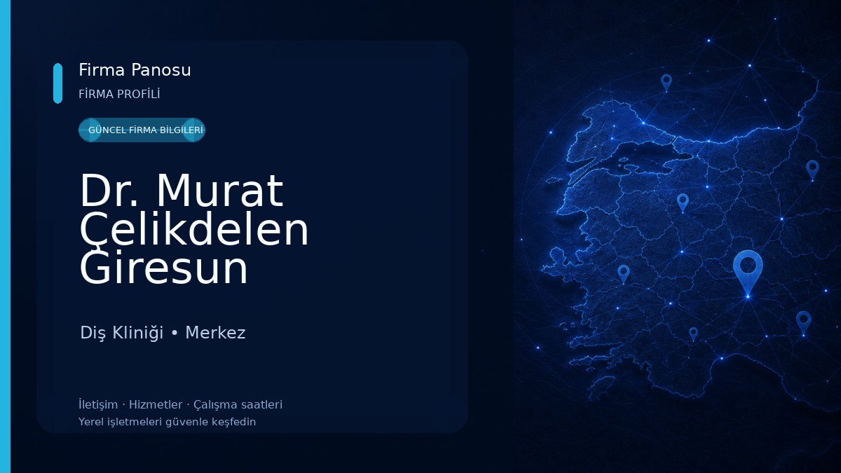 Dr. Murat Çelikdelen Giresun Ortodonti Uzmanı 