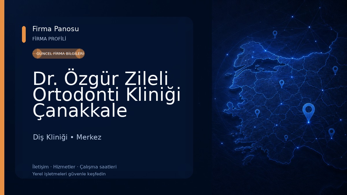 Dr. Özgür Zileli Ortodonti Kliniği Çanakkale Diş Kliniği