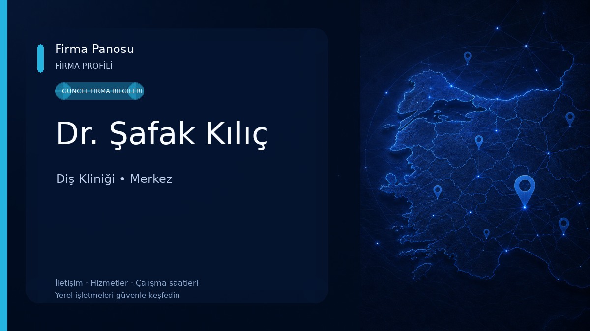 Dr. Şafak Kılıç Diş Kliniği