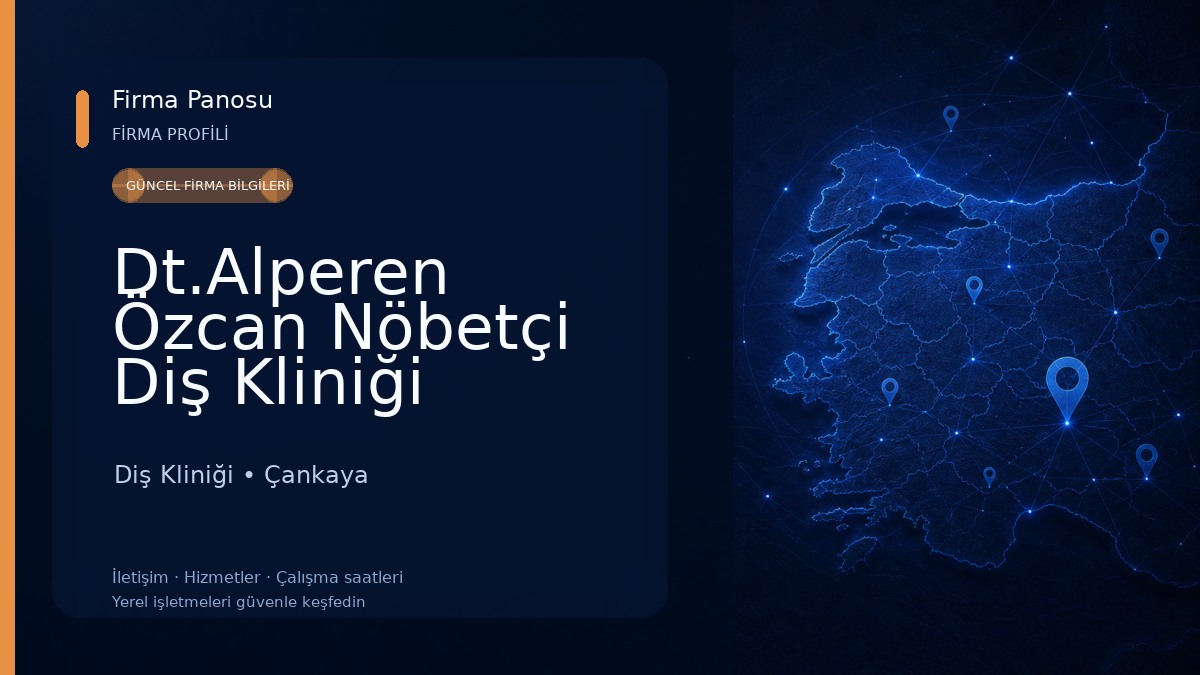 Dt.Alperen Özcan Nöbetçi Diş Kliniği Diş Kliniği