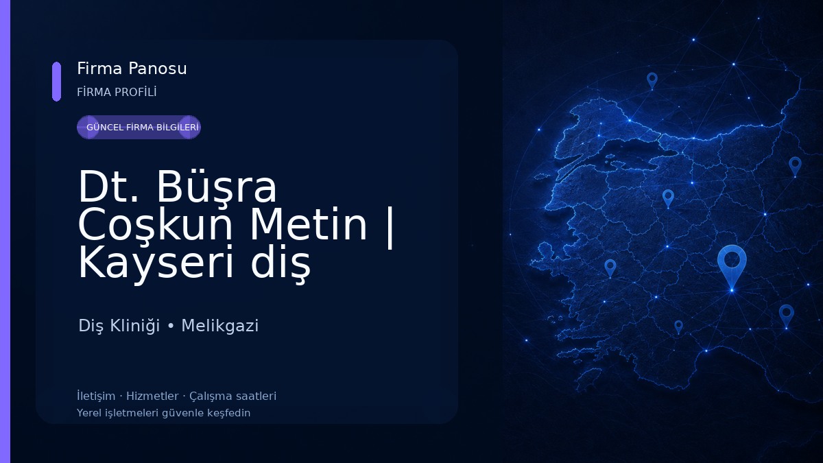 Dt. Büşra Coşkun Metin | Kayseri diş hekimi | İmplant | Zirkonyum Diş Kliniği