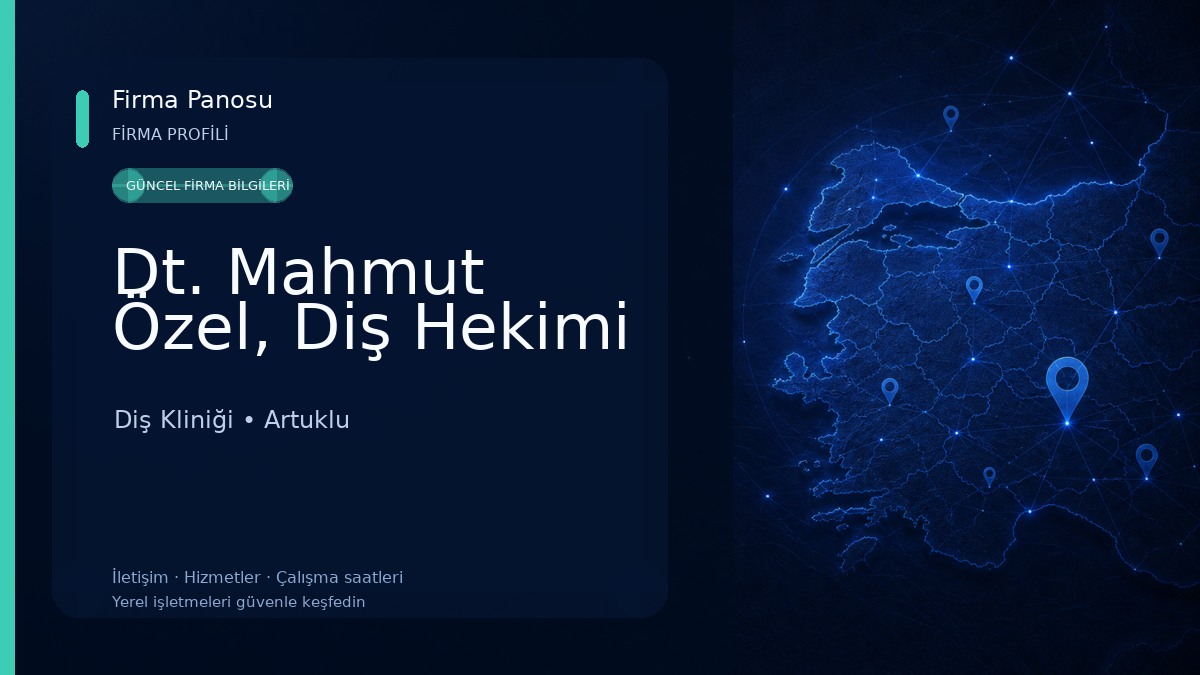 Dt. Mahmut Özel, Diş Hekimi Diş Kliniği