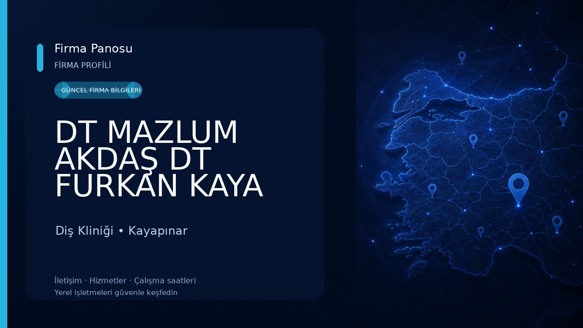 DT MAZLUM AKDAŞ DT FURKAN KAYA DİYARBAKIR DİŞ KLİNİĞİ Diş Kliniği