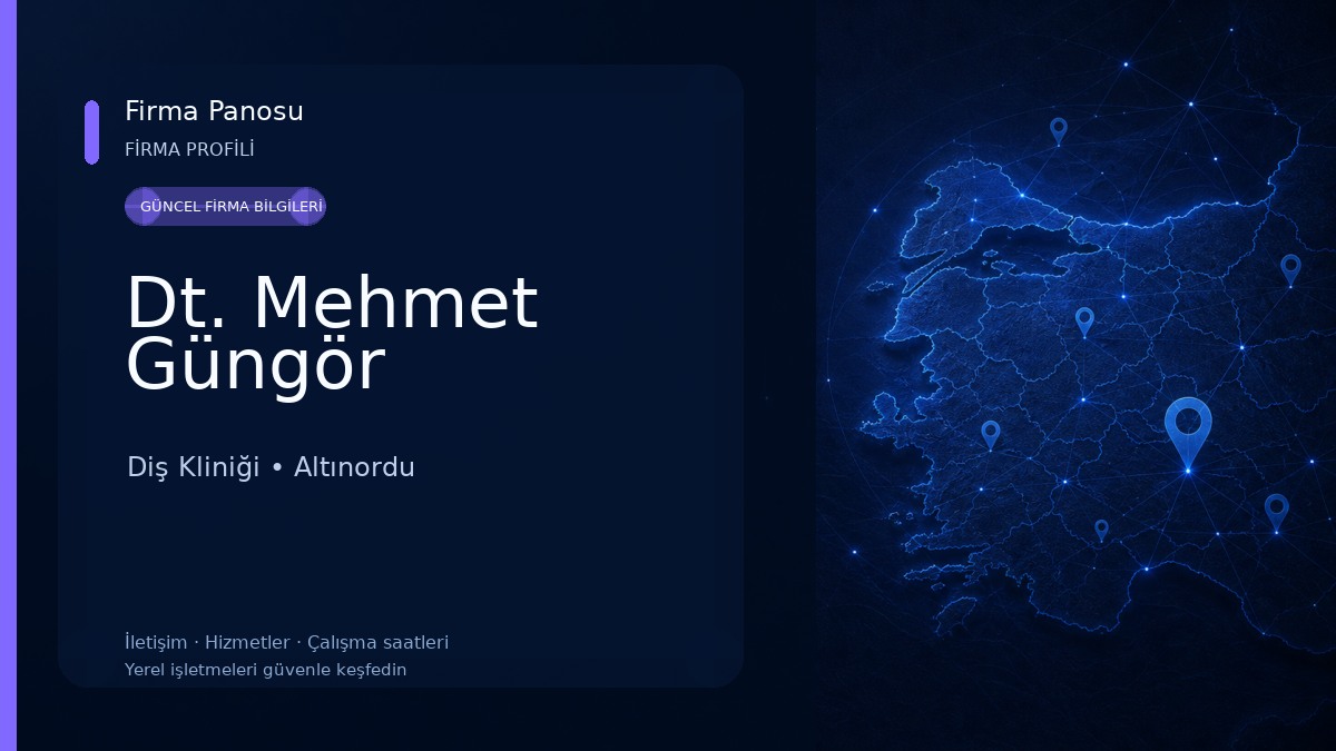 Dt. Mehmet Güngör Diş Kliniği
