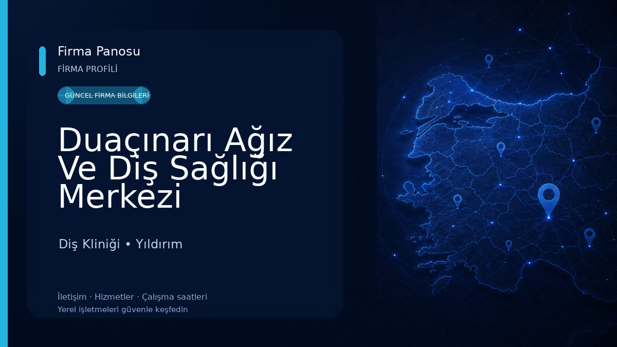 Duaçınarı Ağız Ve Diş Sağlığı Merkezi Diş Kliniği