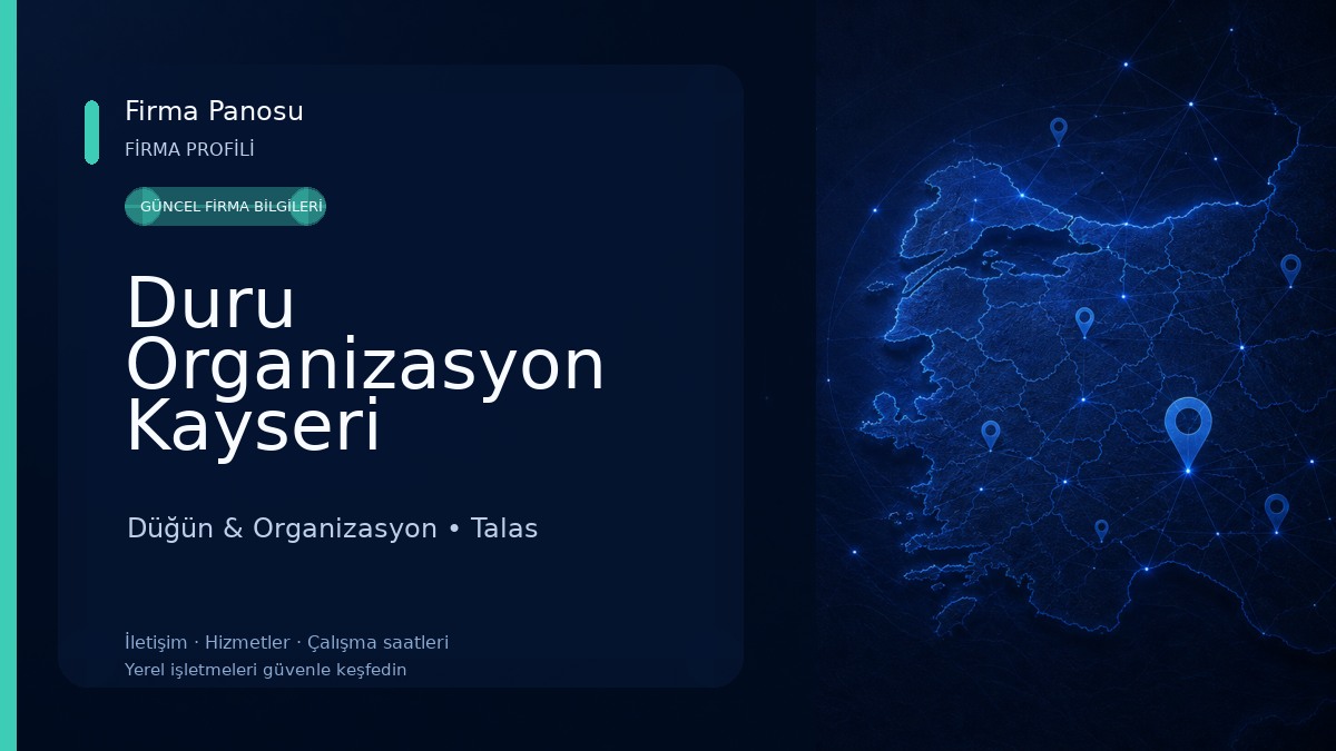 Duru Organizasyon Kayseri Düğün & Organizasyon