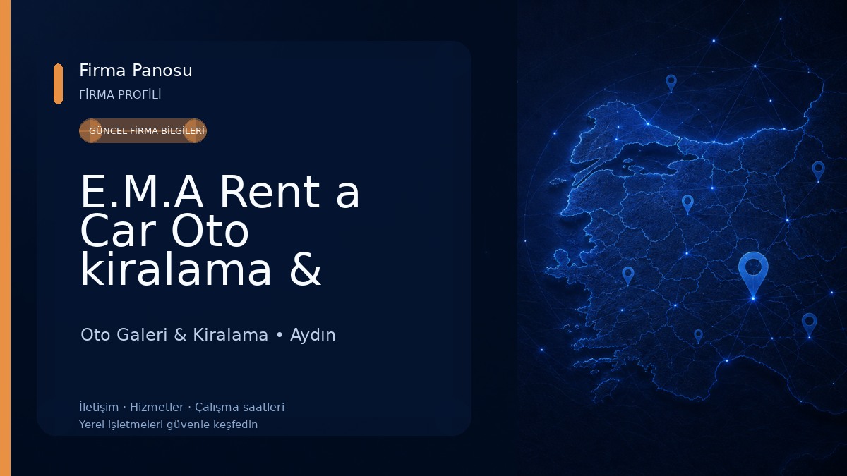 E.M.A Rent a Car Oto kiralama & Transfer Oto Galeri & Kiralama