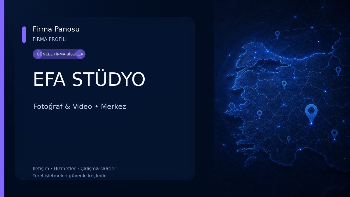 EFA STÜDYO Fotoğraf & Video