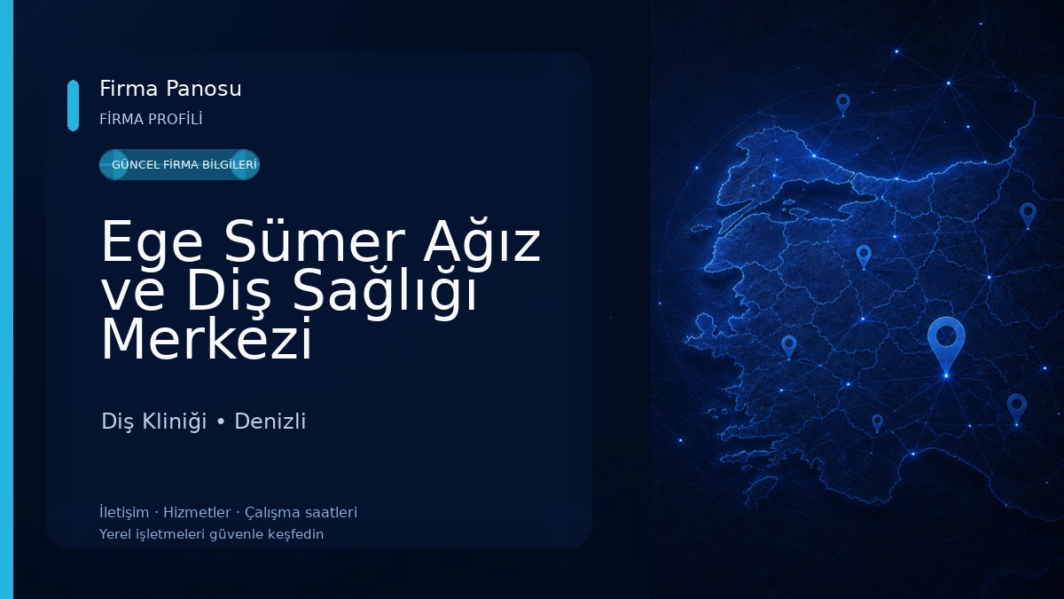 Ege Sümer Ağız ve Diş Sağlığı Merkezi Diş Kliniği