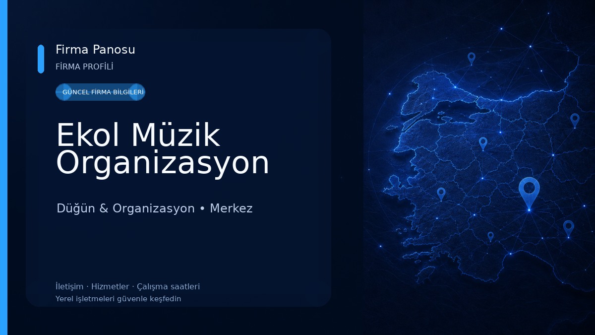 Ekol Müzik Organizasyon Düğün & Organizasyon