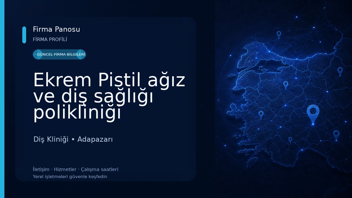 Ekrem Pistil ağız ve diş sağlığı polikliniği Diş Kliniği