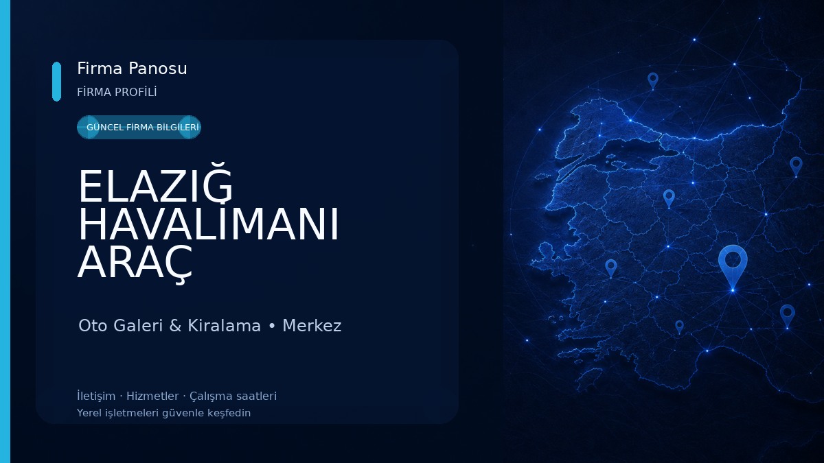 ELAZIĞ HAVALİMANI ARAÇ KİRALAMA/ÖZC CAR RENTAL ELAZIĞ Oto Galeri & Kiralama