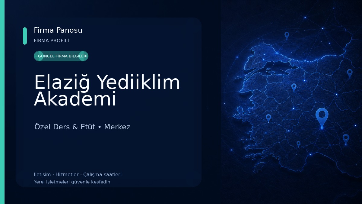 Elaziğ Yediiklim Akademi Özel Ders & Etüt