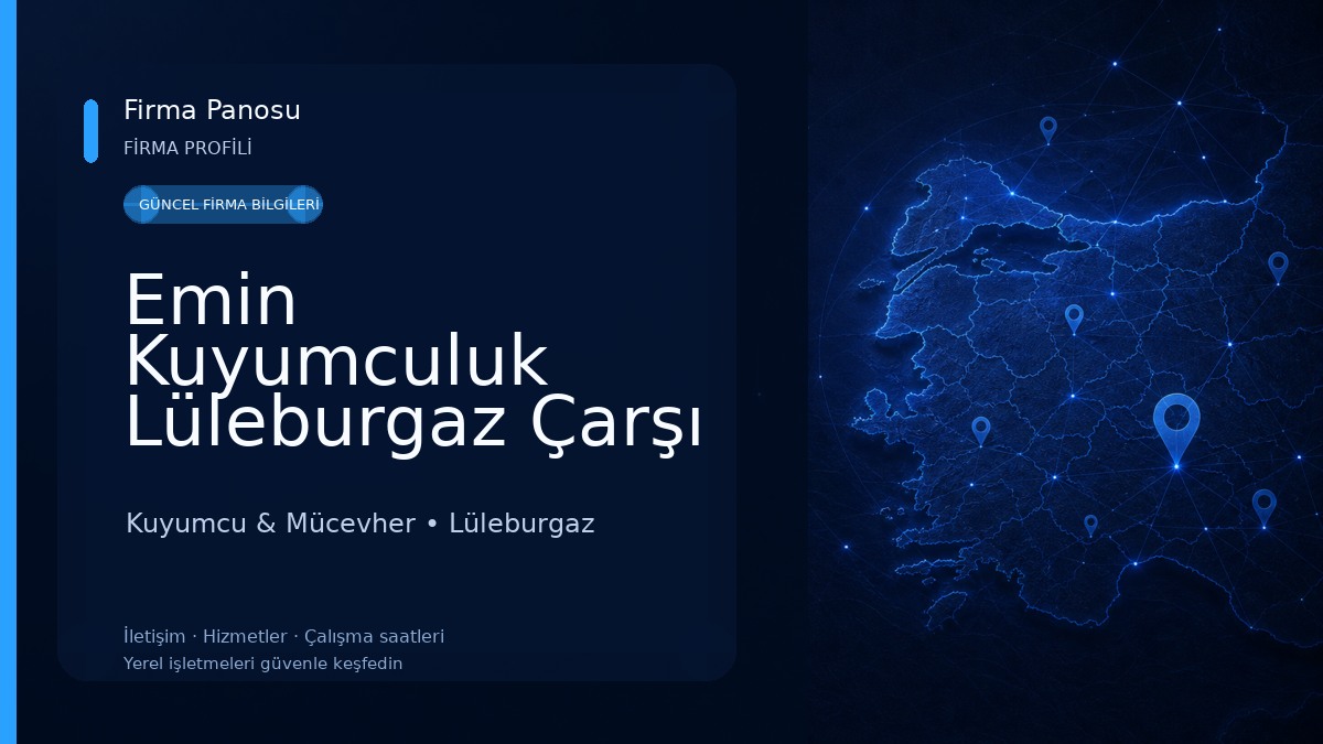 Emin Kuyumculuk Lüleburgaz Çarşı Kuyumcu & Mücevher