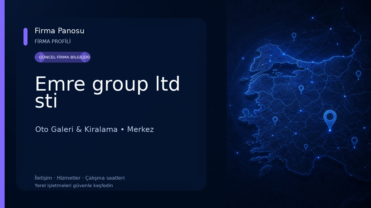 Emre group ltd sti Oto Galeri & Kiralama