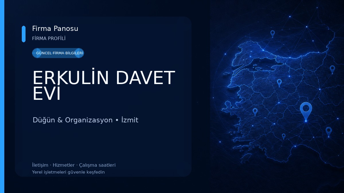 ERKULİN DAVET EVİ Düğün & Organizasyon