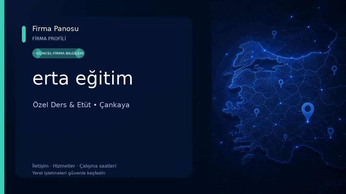 erta eğitim Özel Ders & Etüt