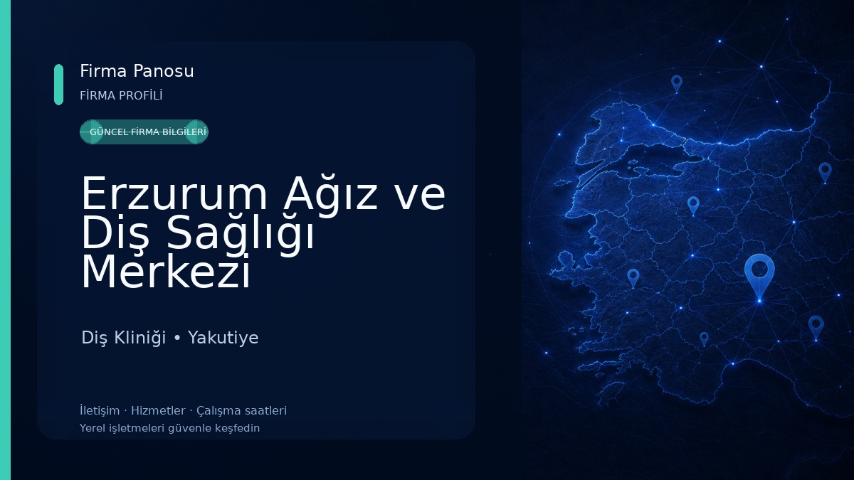 Erzurum Ağız ve Diş Sağlığı Merkezi Diş Kliniği