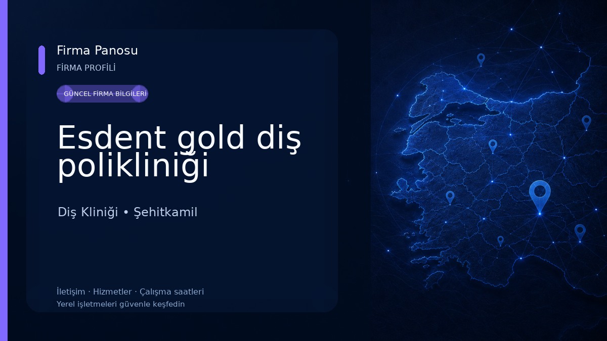 Esdent gold diş polikliniği Diş Kliniği