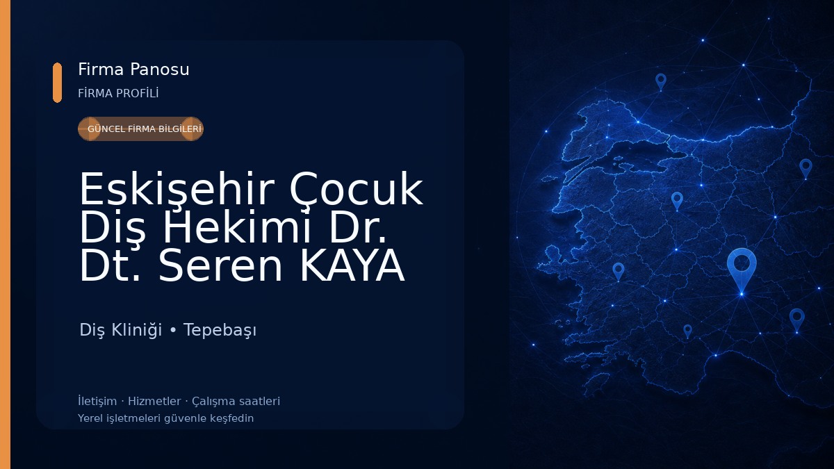 Eskişehir Çocuk Diş Hekimi Dr. Dt. Seren KAYA Muayenehanesi Diş Kliniği