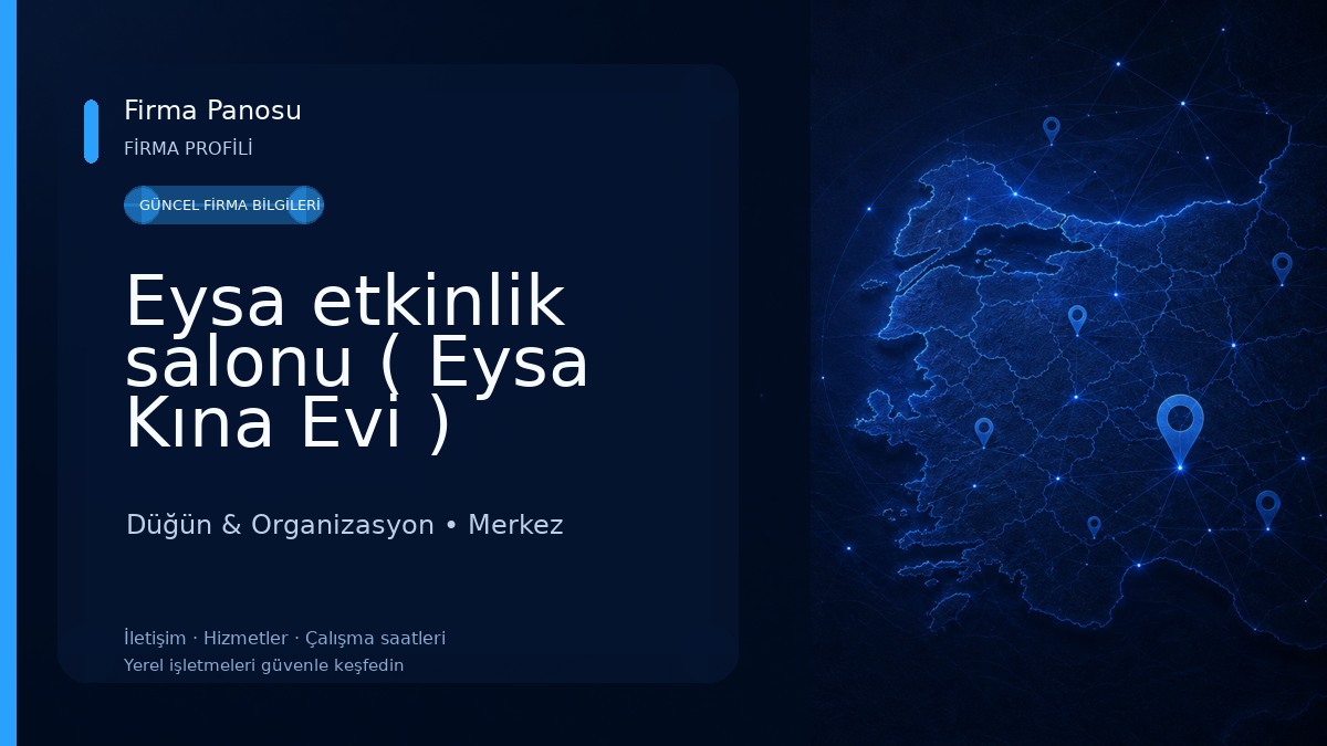 Eysa etkinlik salonu ( Eysa Kına Evi ) Düğün & Organizasyon