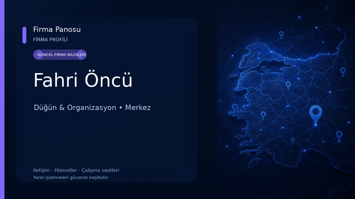 Fahri Öncü Düğün & Organizasyon
