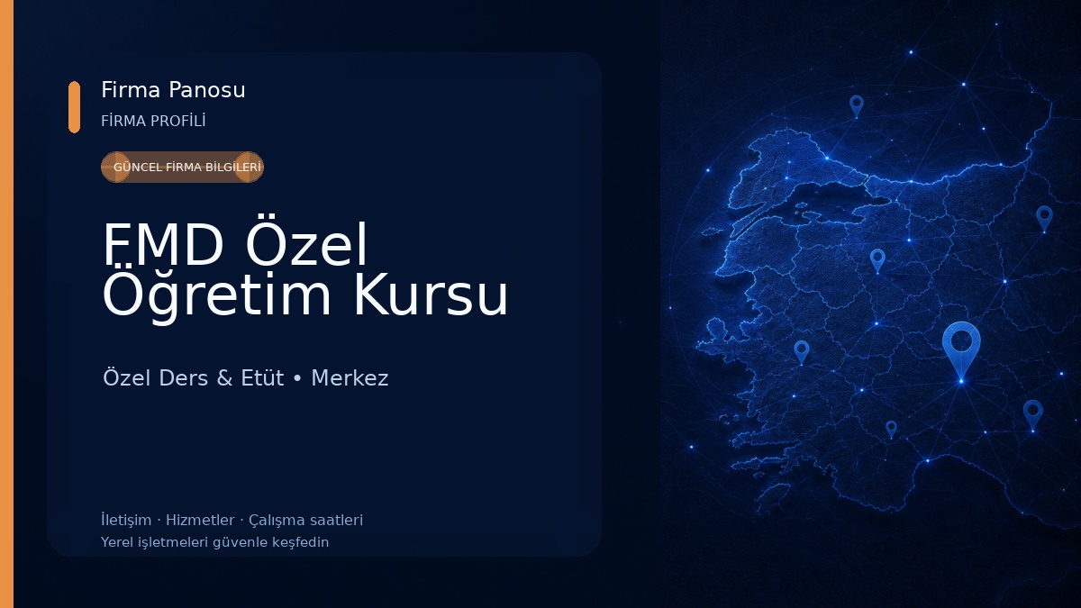 FMD Özel Öğretim Kursu Özel Ders & Etüt