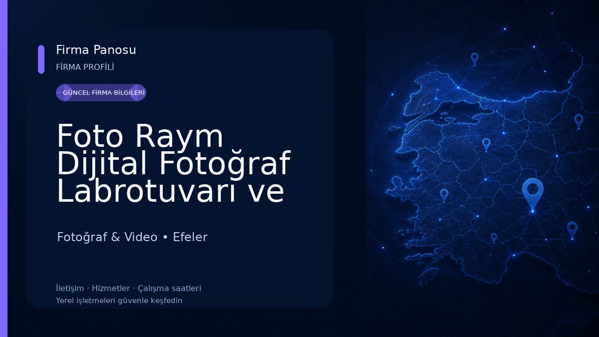 Foto Raym Dijital Fotoğraf Labrotuvarı ve Stüdyosu Fotoğraf & Video
