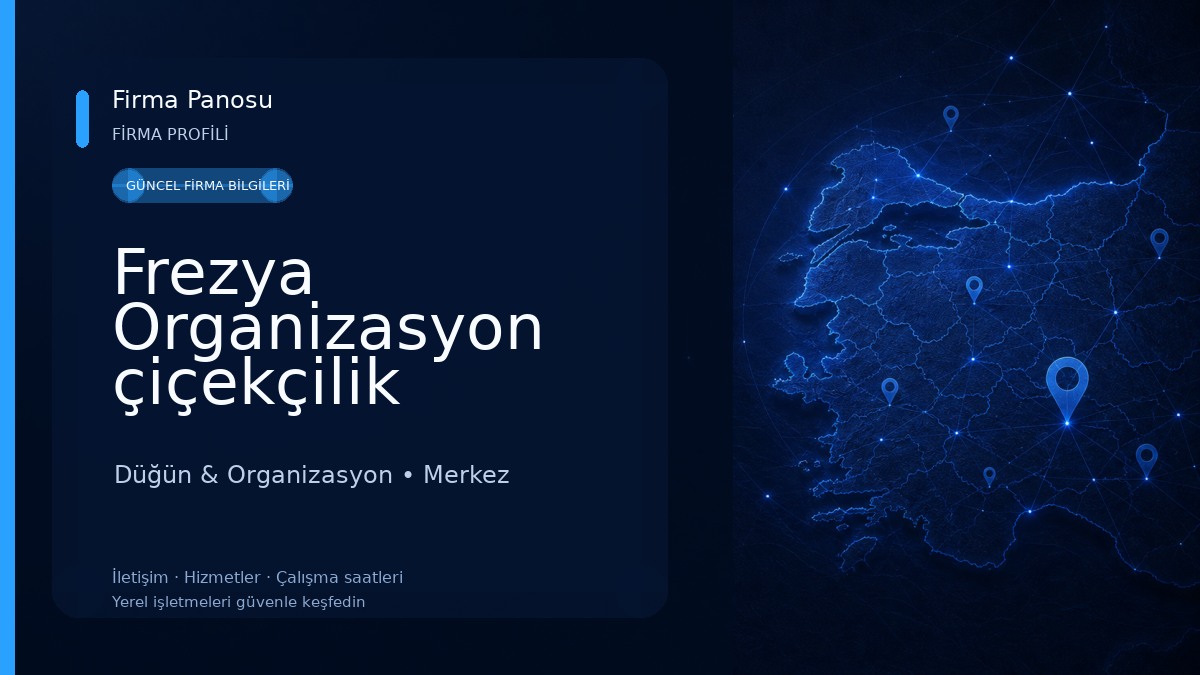 Frezya Organizasyon çiçekçilik Düğün & Organizasyon