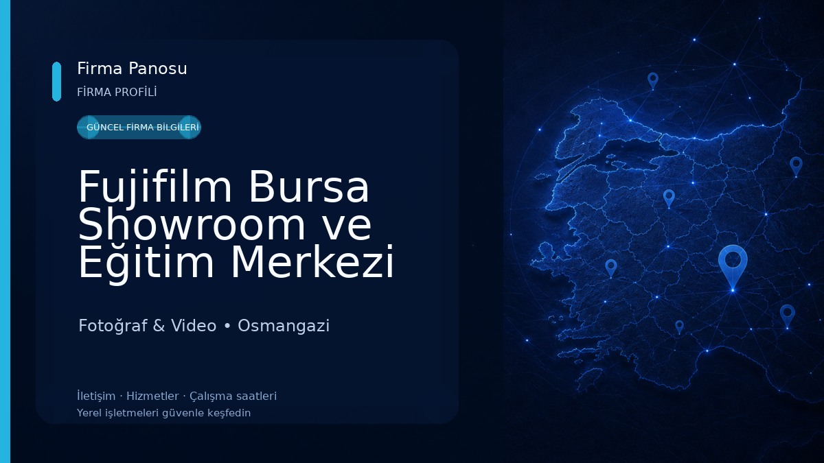 Fujifilm Bursa Showroom ve Eğitim Merkezi Fotoğraf & Video