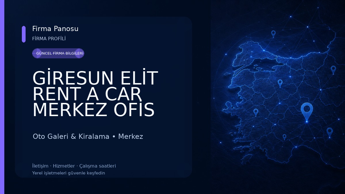 GİRESUN ELİT RENT A CAR MERKEZ OFİS Oto Galeri & Kiralama