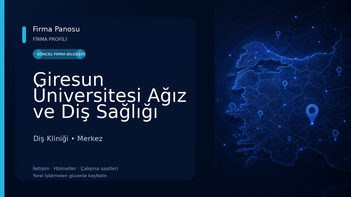 Giresun Üniversitesi Ağız ve Diş Sağlığı Uygulama ve Araştırma Merkezi Hastanesi Diş Kliniği