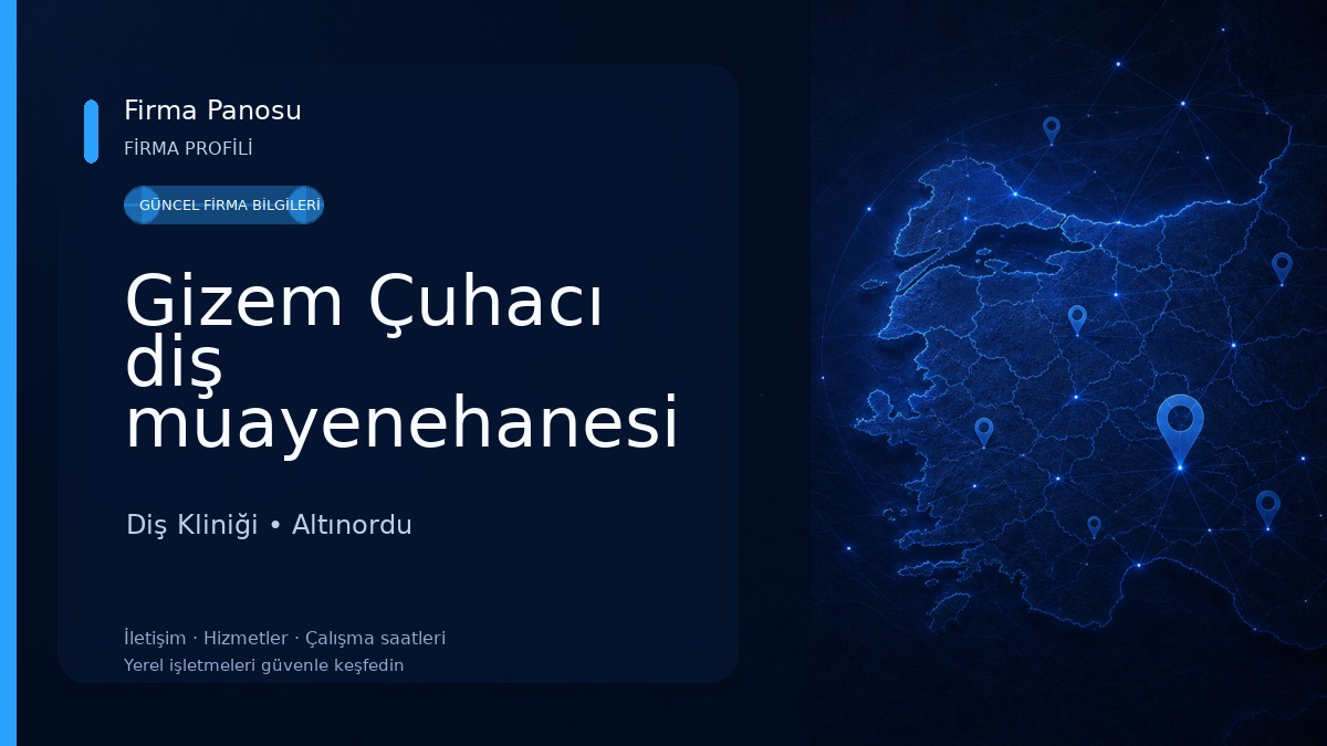 Gizem Çuhacı diş muayenehanesi Diş Kliniği