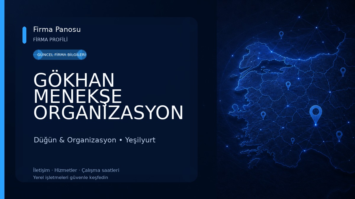 GÖKHAN MENEKŞE ORGANİZASYON Düğün & Organizasyon