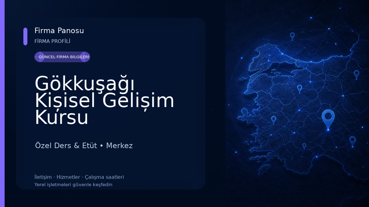 Gökkuşağı Kișisel Gelișim Kursu Özel Ders & Etüt