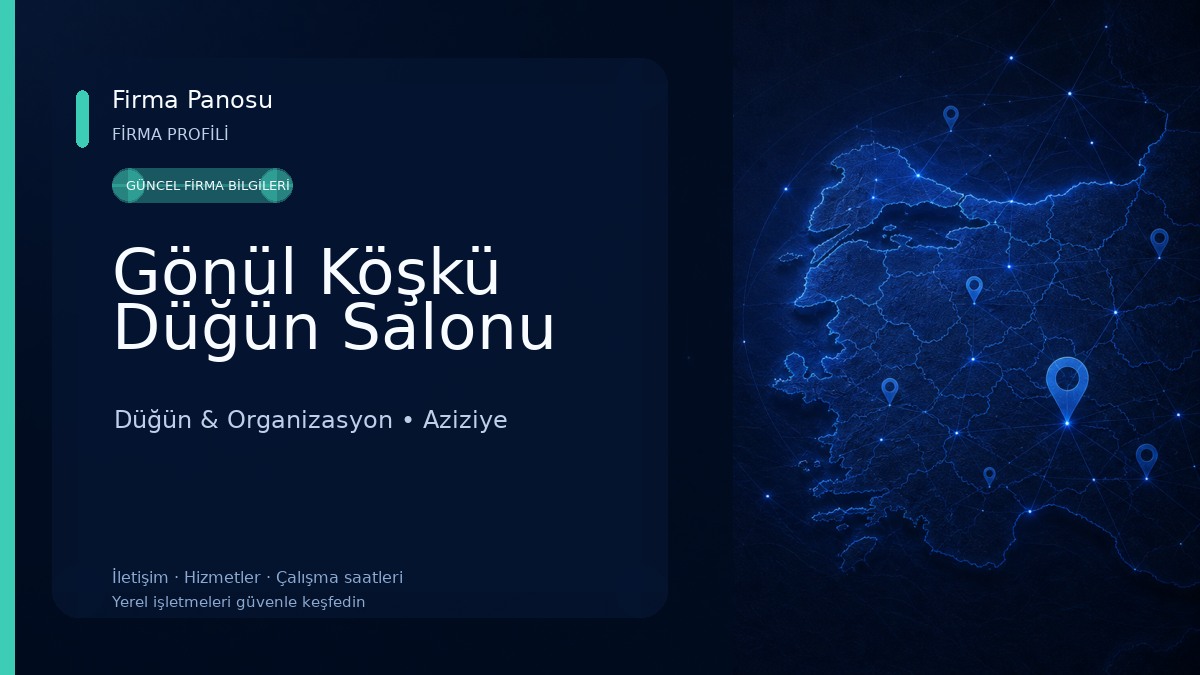 Gönül Köşkü Düğün Salonu Düğün & Organizasyon