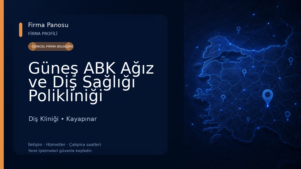 Güneş ABK Ağız ve Diş Sağlığı Polikliniği Diş Kliniği