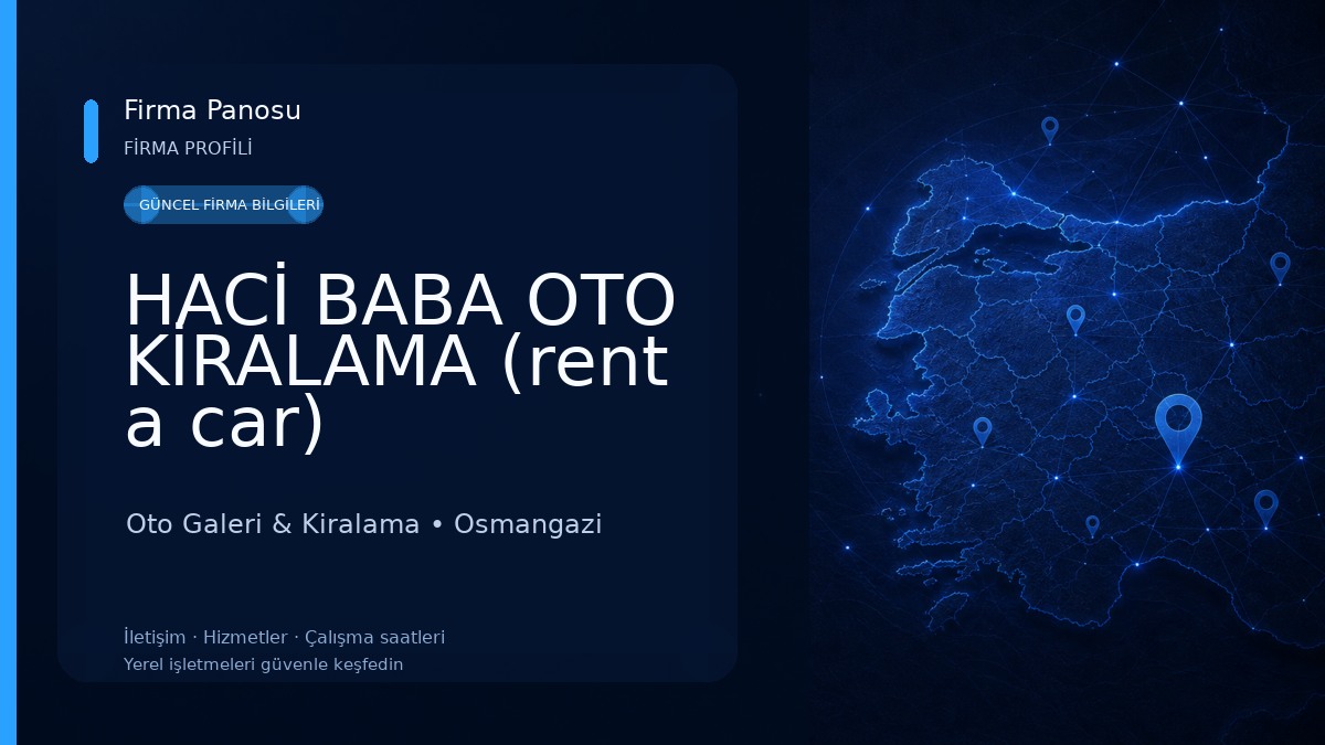 HACİ BABA OTO KİRALAMA (rent a car) Oto Galeri & Kiralama