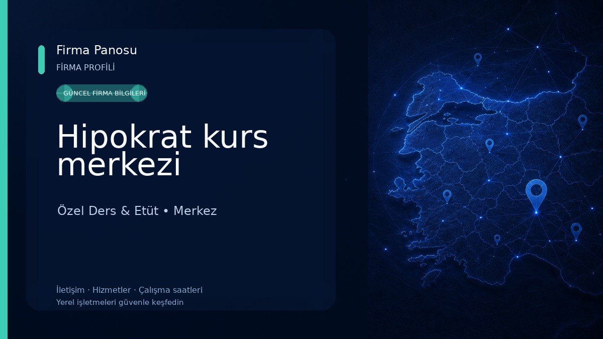 Hipokrat kurs merkezi Özel Ders & Etüt
