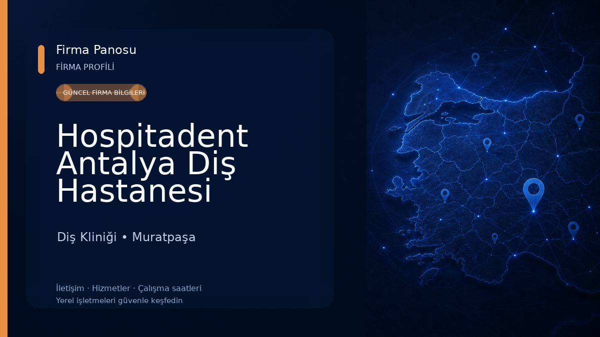 Hospitadent Antalya Diş Hastanesi Diş Kliniği