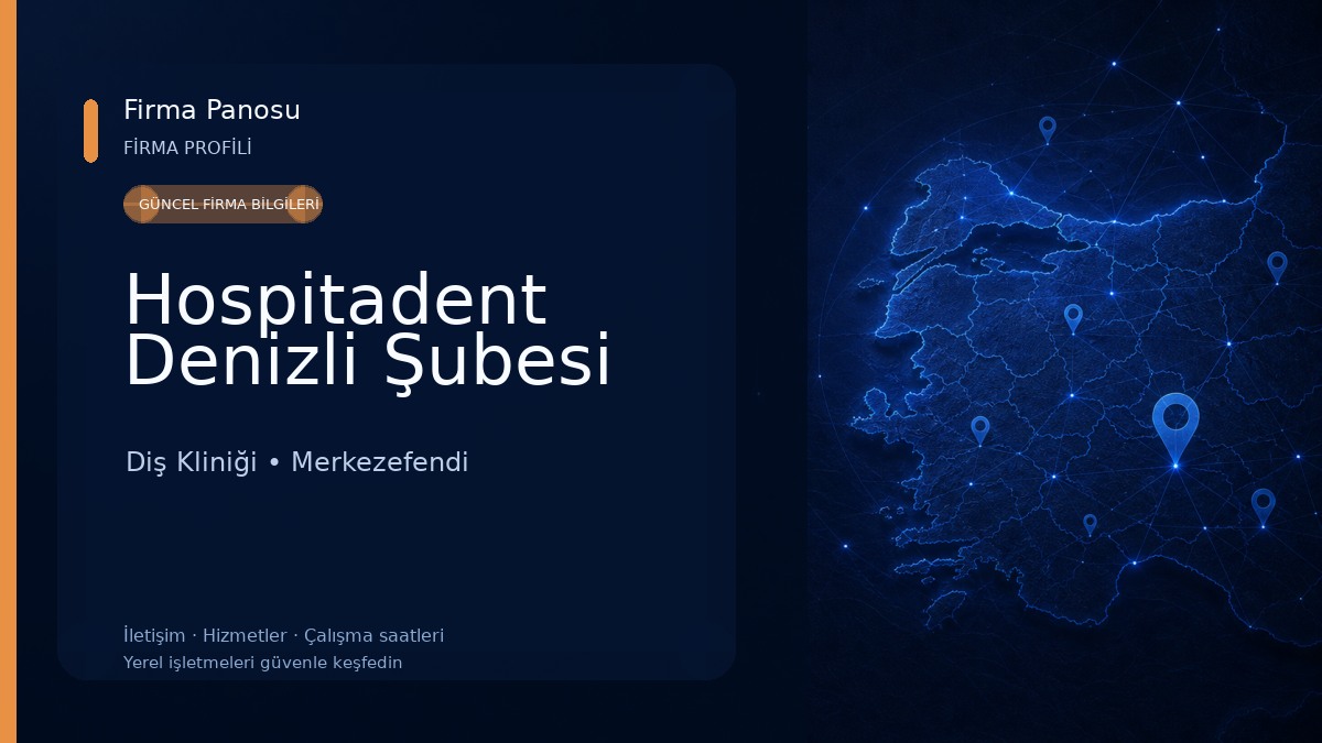 Hospitadent Denizli Şubesi Diş Kliniği