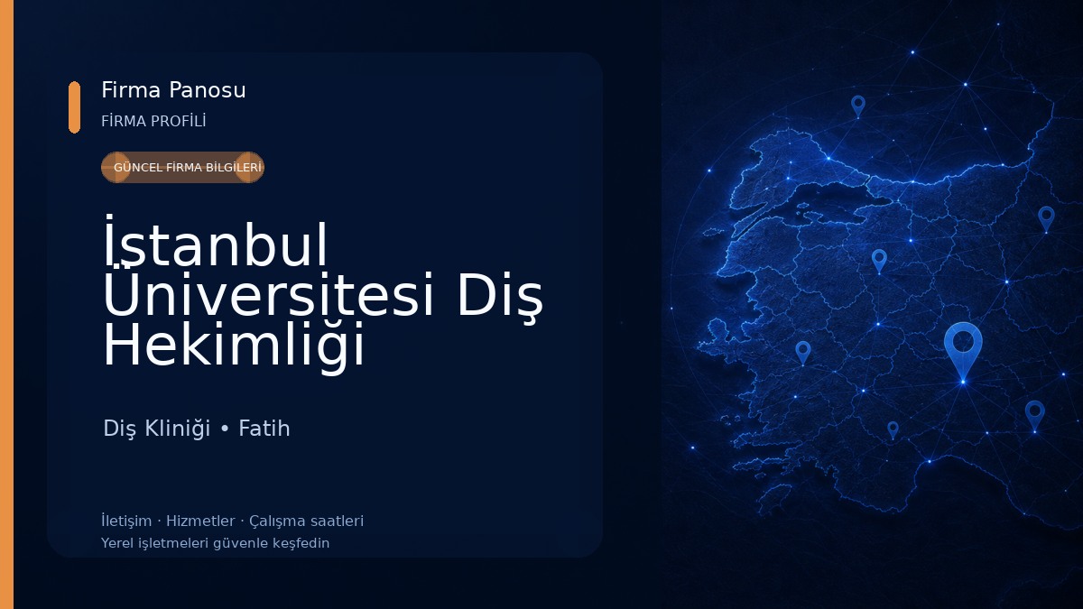 İstanbul Üniversitesi Diş Hekimliği Fakültesi Dekanlığı Diş Kliniği