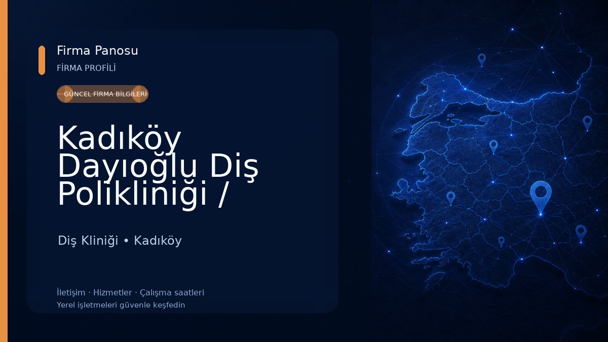 Kadıköy Dayıoğlu Diş Polikliniği / Tandarts Reis Turkije Diş Kliniği